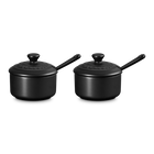 Le Creuset Serenity Stoneware Set of 2 Condiment Pots Matte BlackMatte Black image number 4