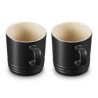 Le Creuset Stoneware Set of 2 London Mug 350ml Matte BlackMatte Black image number 2