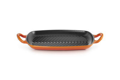 Le Creuset Cast Iron Signature Shallow Rectangular Grill 30cm