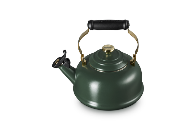 Le Creuset Whistling Teakettle with Gold Knob 1.6L For&ecirc;tFor&ecirc;t image number 2