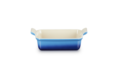 Le Creuset Stoneware Rectangular Dish Heritage 19cm Azure Blue