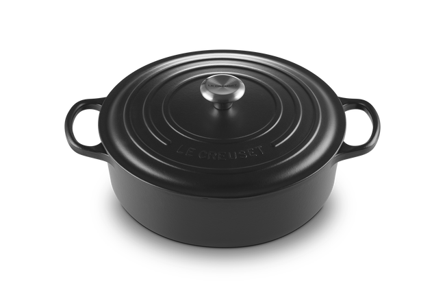 Le Creuset Cast Iron Signature Risotto Pot 30cm Matte BlackMatte Black image number 2