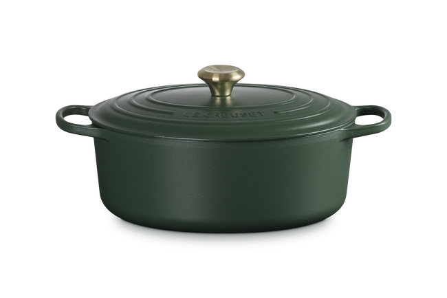 Le Creuset Cast Iron Signature Oval Casserole 31cm For&ecirc;tFor&ecirc;t image number 1