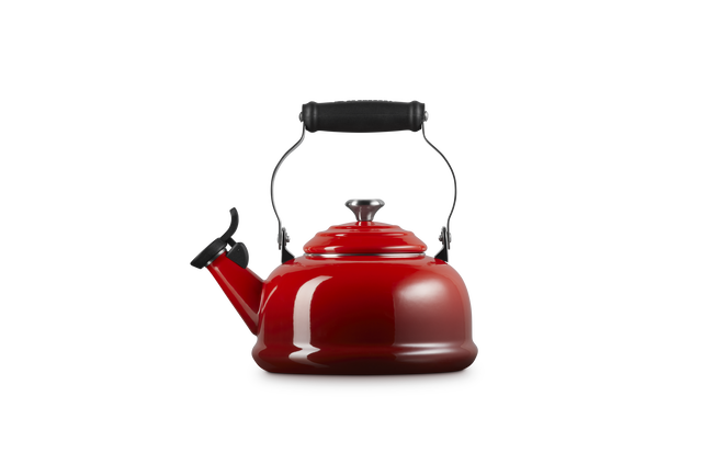 Le Creuset Whistling Teakettle with Stainless Steel Knob 1.6L CeriseCerise image number 3