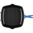 Le Creuset Cast Iron Signature Square Skillet Grill 26cm Azure BlueAzure Blue image number 4