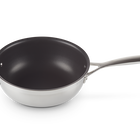 3-ply Stainless Steel Non-Stick Chef's Pan with Lid and Helper Handle image number 7
