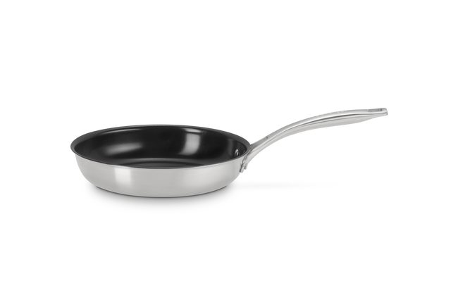 Essential 3-ply Stainless Steel 24cm Frying Pan Non-Stick image number 1