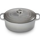 Le Creuset Cast Iron Signature Oval Casserole 31cm Mist GreyMist Grey image number 2