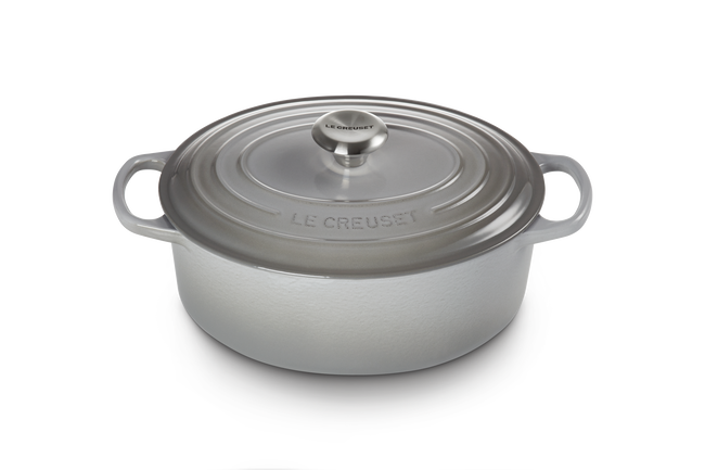 Le Creuset Cast Iron Signature Oval Casserole 31cm Mist GreyMist Grey image number 2