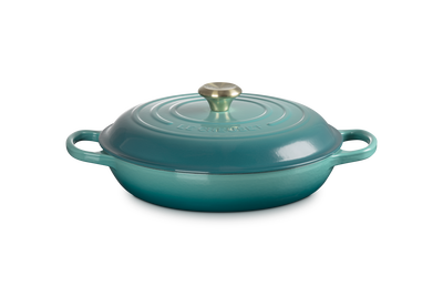 Le Creuset Cast Iron Signature Shallow Casserole 30cm Riviera