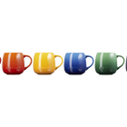 Stoneware Rainbow Set of 6 Coupe Mugs image number 4