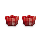 Set of 2 Star Ramekins Cerise image number 2