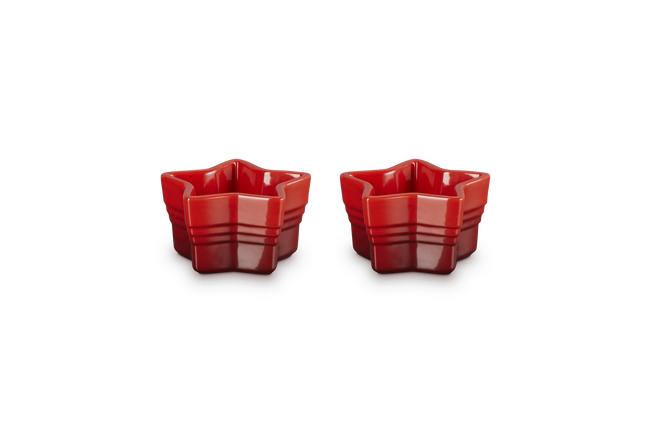 Set of 2 Star Ramekins Cerise image number 2