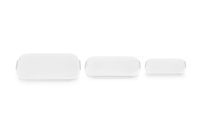 Le Creuset Set of 3 Silicone Rectangular Stretch Lids image number 1