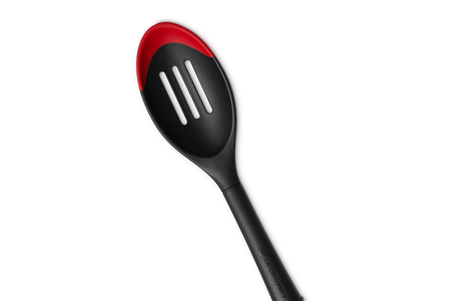 Professional Silicone Edge Slotted SpoonCerise image number 2
