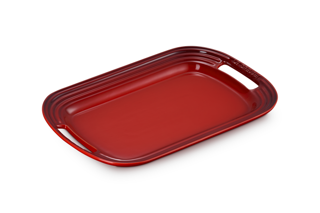 Stoneware BBQ PlatterCerise image number 6