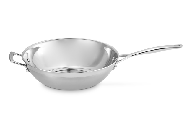 Le Creuset 3-Ply Stainless Steel Uncoated Stir-Fry Wok image number 1