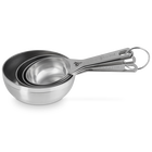 Le Creuset Stainless Steel Set of 4 Measuring Cups image number 3