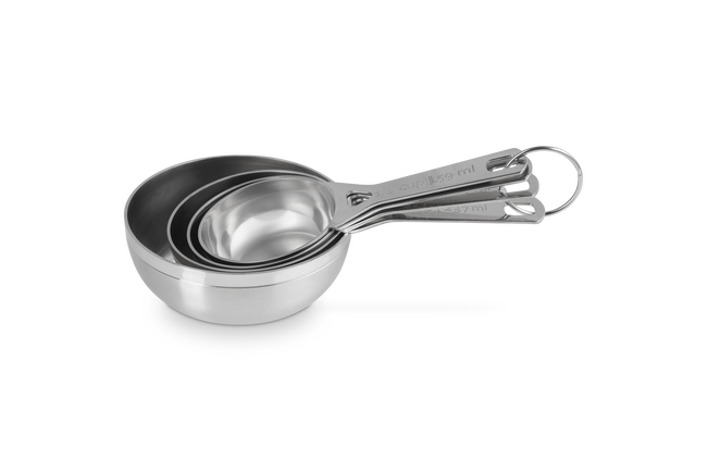Le Creuset Stainless Steel Set of 4 Measuring Cups image number 3