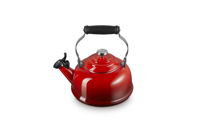 Le Creuset Whistling Teakettle with Stainless Steel Knob 1.6L CeriseCerise image number 2