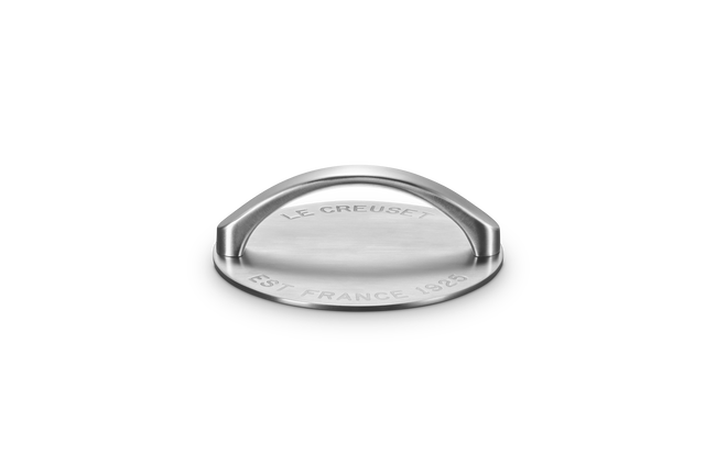 Le Creuset Stainless Steel 18cm Burger Press image number 1