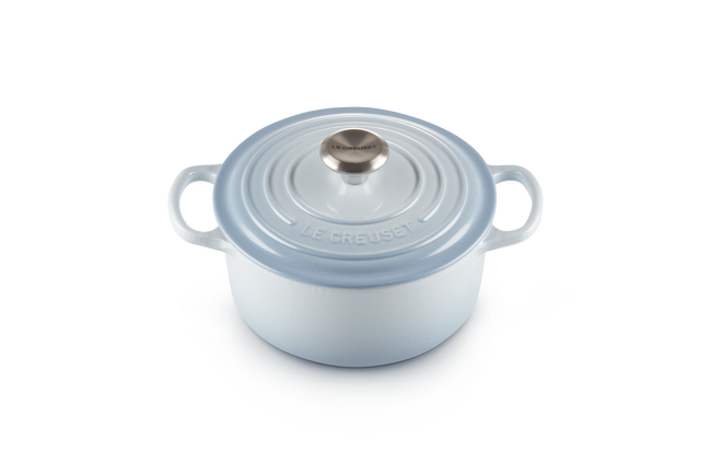 Le Creuset Cast Iron Signature Round Casserole 18cm Coastal BlueCoastal Blue image number 2