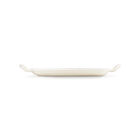 Le Creuset Cast Iron Signature Shallow Rectangular Grill 30cm MeringueMeringue image number 4