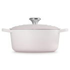 Le Creuset Cast Iron Signature Round Casserole 18cm Shell PinkShell Pink image number 3