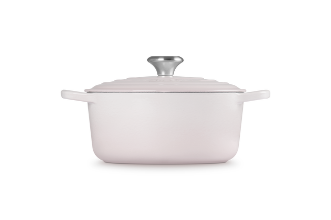 Le Creuset Cast Iron Signature Round Casserole 18cm Shell PinkShell Pink image number 3
