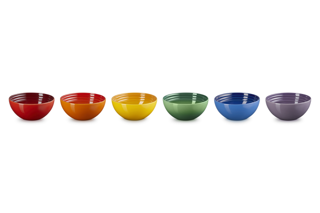 Stoneware Rainbow Set of 6 Vancouver Snack Bowls image number 2