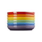 Stoneware Rainbow Set of 6 Coupe Pasta Bowls image number 4