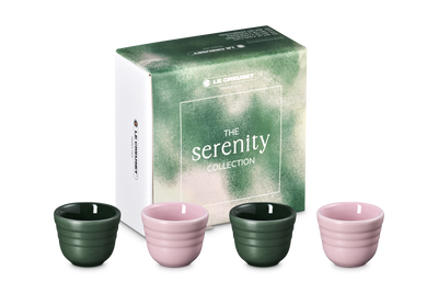 Le Creuset Serenity Stoneware Footless Egg Cups Set of 4 For&ecirc;t & Sugar Pink