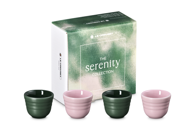 Le Creuset Serenity Stoneware Footless Egg Cups Set of 4 For&ecirc;t & Sugar PinkFor&ecirc;t & Sugar Pink image number 1