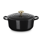 Le Creuset Cast Iron Signature Round Casserole 20cm OnyxOnyx image number 1