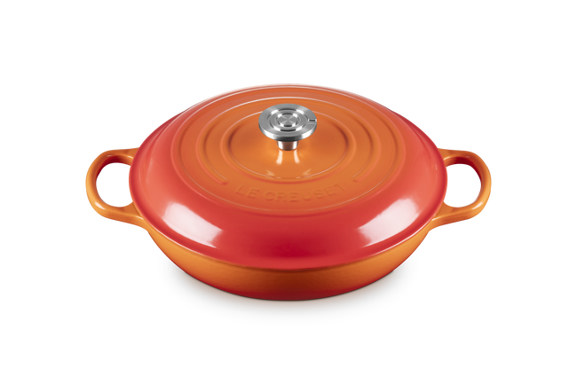 Le Creuset Cast Iron Signature Shallow Casserole 30cm FlameFlame image number 2