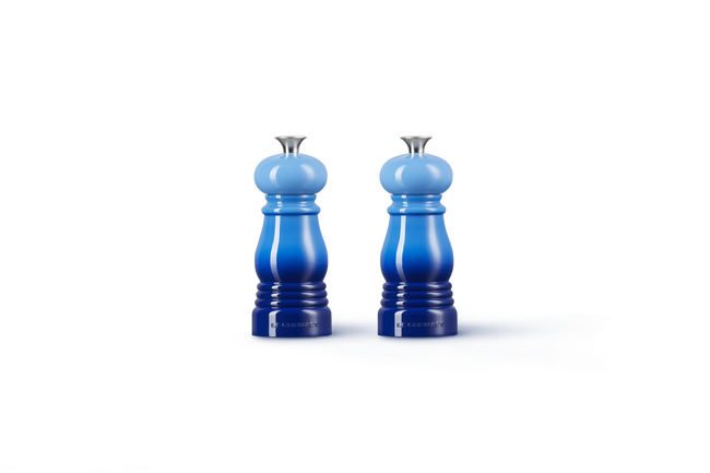 Le Creuset Mini Salt & Pepper Mill Set 11cm Azure BlueAzure Blue image number 3