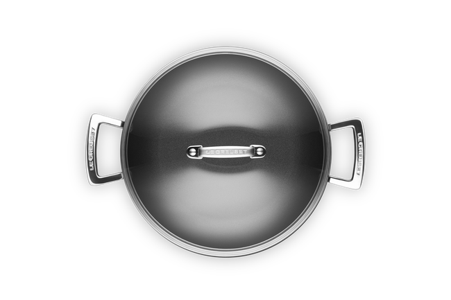 Le Creuset Toughened Non-Stick Shallow Casserole with Glass Lid 26cm image number 4