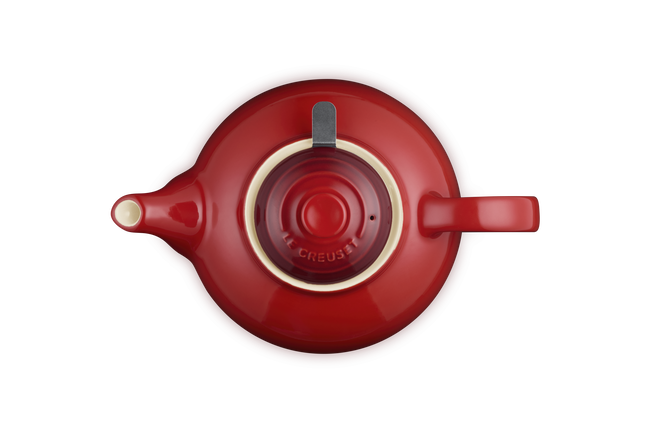 Le Creuset Stoneware Teapot with Stainless Steel Infuser 1.3L CeriseCerise image number 5