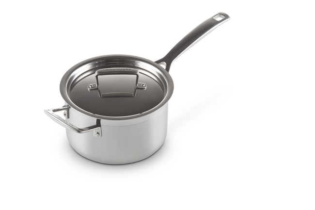 3-ply Stainless Steel Saucepan with Lid & Helper Handle image number 9