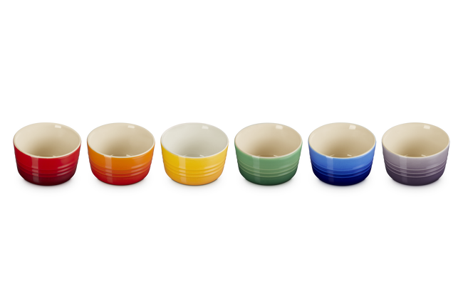 Stoneware Rainbow Set of 6 Vancouver Mini Ramekins image number 3