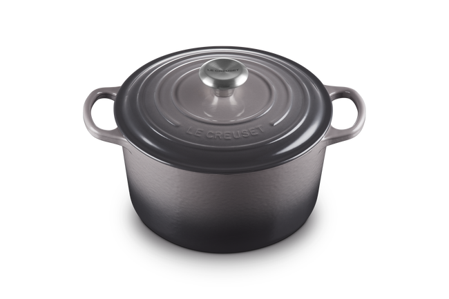 Le Creuset Cast Iron Signature Deep Round Casserole 24cm FlintFlint image number 2