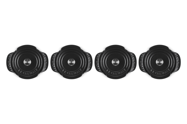 Le Creuset Cast Iron Classic Gourmet Set of 4 Mini-Cocotte 11cm Matte Black image number 4