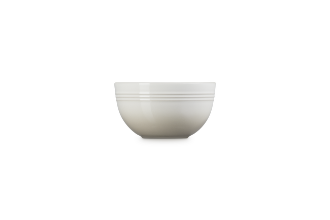 Stoneware Coupe Snack BowlMeringue image number 3