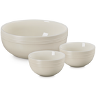Le Creuset Serenity Stoneware Serving Bowls Set of 3 BriocheBrioche image number 3