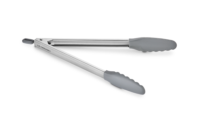 Le Creuset Stainless Steel Tongs with Silicone Tip 37cm Flint image number 2