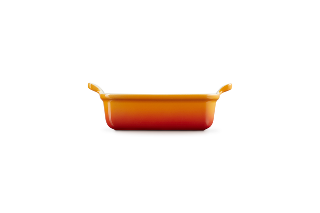 Le Creuset Stoneware Rectangular Dish Heritage 19cm FlameFlame image number 2