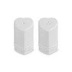 Stoneware Heart Salt & Pepper ShakersWhite image number 2