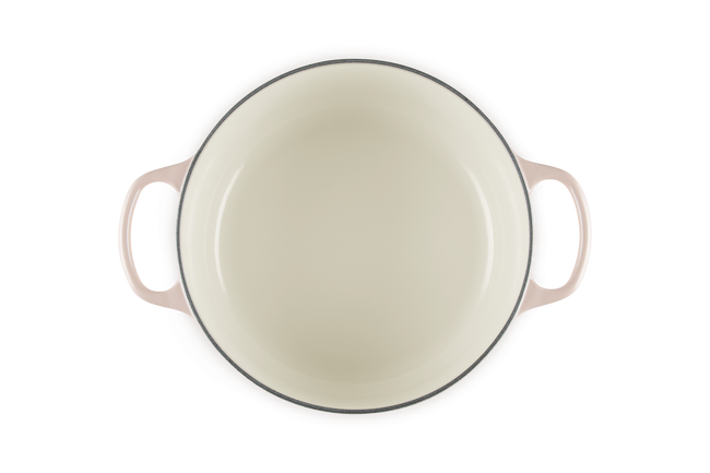 Le Creuset Cast Iron Signature Petal Round Casserole 26cm PecheP&ecirc;che image number 4