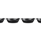 Le Creuset Cast Iron Gourmet Set of 4 Mini Oval Casserole Bakers 15cm Matte Black image number 1