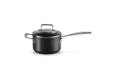 Le Creuset Toughened Non-Stick Saucepan with Glass Lid & Helper Handle
